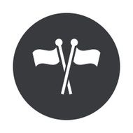 Vector modern gray circle icon N22