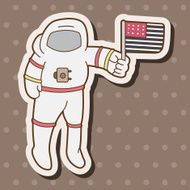 Space Astronaut theme elements vector eps10 N17