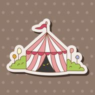 circus tent theme elements vector eps N10