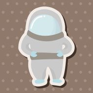Space Astronaut theme elements vector eps10 N19