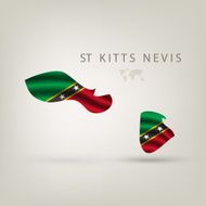 Flag of ST KITTS NEVIS as a country