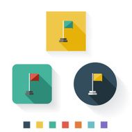 Flag Flat Icon Design Kit Set Collection