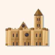castle theme elements vector eps N41