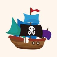 pirate ship theme elements N17