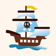 pirate ship theme elements N18