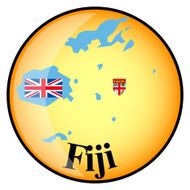 orange button with the image maps of Fiji
