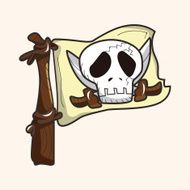 Pirate flags theme elements N15