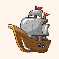 pirate ship theme elements N19