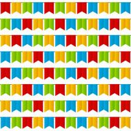 Seamless pattern with party flags