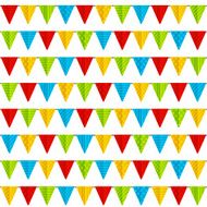 Seamless pattern with party flags N3
