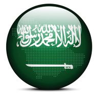 Kingdom of Saudi Arabia with Dot Pattern