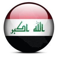 Map with Dot Pattern on flag button of Iraq
