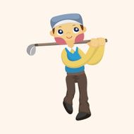 golf equipment theme elements N264