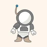 Space astronaut theme elements N38