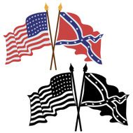 American civil war flags