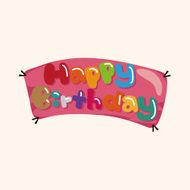 birthday banner theme elements N3