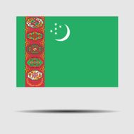 National flag of Turkmenistan