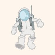 Space Astronaut theme elements vector eps10 N22