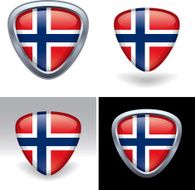 Norwegian Flag Crest