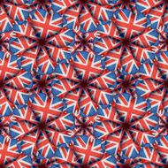 England Flag Heart Shaped Pattern N2