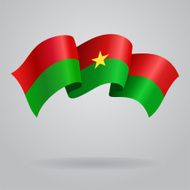 Burkina Faso waving Flag Vector illustration