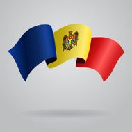 Moldovan waving Flag Vector illustration
