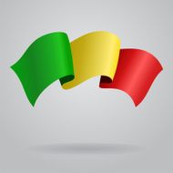 Malian waving Flag Vector illustration