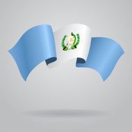 Guatemalan waving Flag Vector illustration