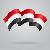 Yemeni waving Flag Vector illustration
