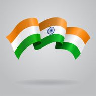 Indian waving Flag Vector illustration