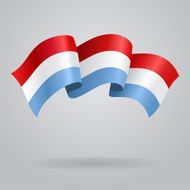 Luxembourg waving Flag Vector illustration