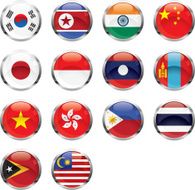 Asian flags N5
