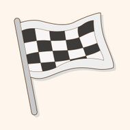 racing flags theme elements vector eps N4