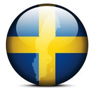 Map on flag button of Kingdom Sweden