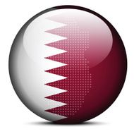 flag button of State Qatar