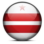 flag button of USA Washington DC