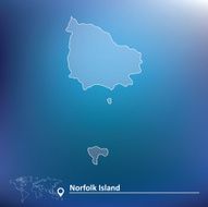 Map of Norfolk Island