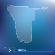 Map of Namibia