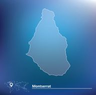 Map of Montserrat