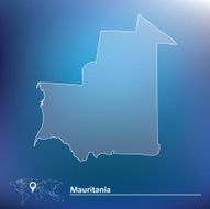 Map of Mauritania