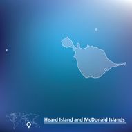 Map of Heard Island and McDonald Islands