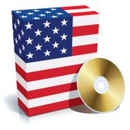American software box and CD