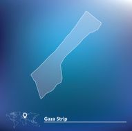 Map of Gaza Strip