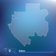 Map of Gabon