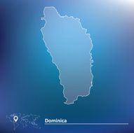 Map of Dominica