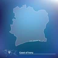 Map of Coast Ivory