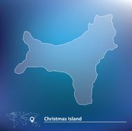 Map of Christmas Island