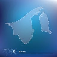 Map of Brunei