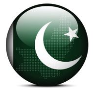 flag button of Islamic Republic Pakistan