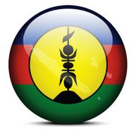 Map on flag button of New Caledonia N2